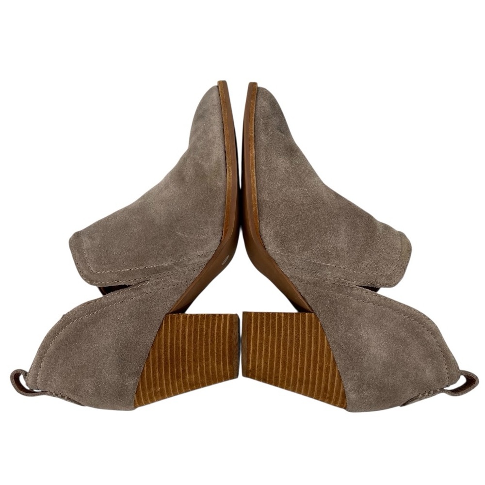 Jeffrey Campbell Rosalee Taupe Gray Suede Leather Ankle Booties Women’s 9.5 - Picture 8 of 13